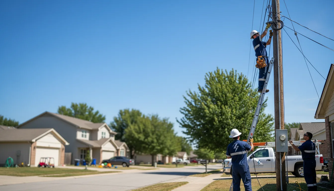 Residential electrician providing installation services in Glenarm, IL